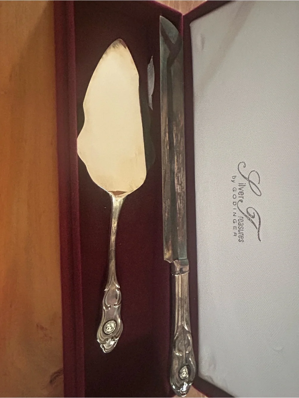 Godinger Silver Treasures Ornate Silver-Plated Two-Piece Serving Set